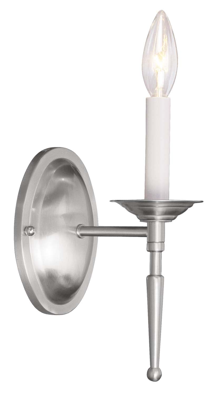 Livex Lighting - 5121-91 - One Light Wall Sconce - Williamsburgh - Brushed Nickel