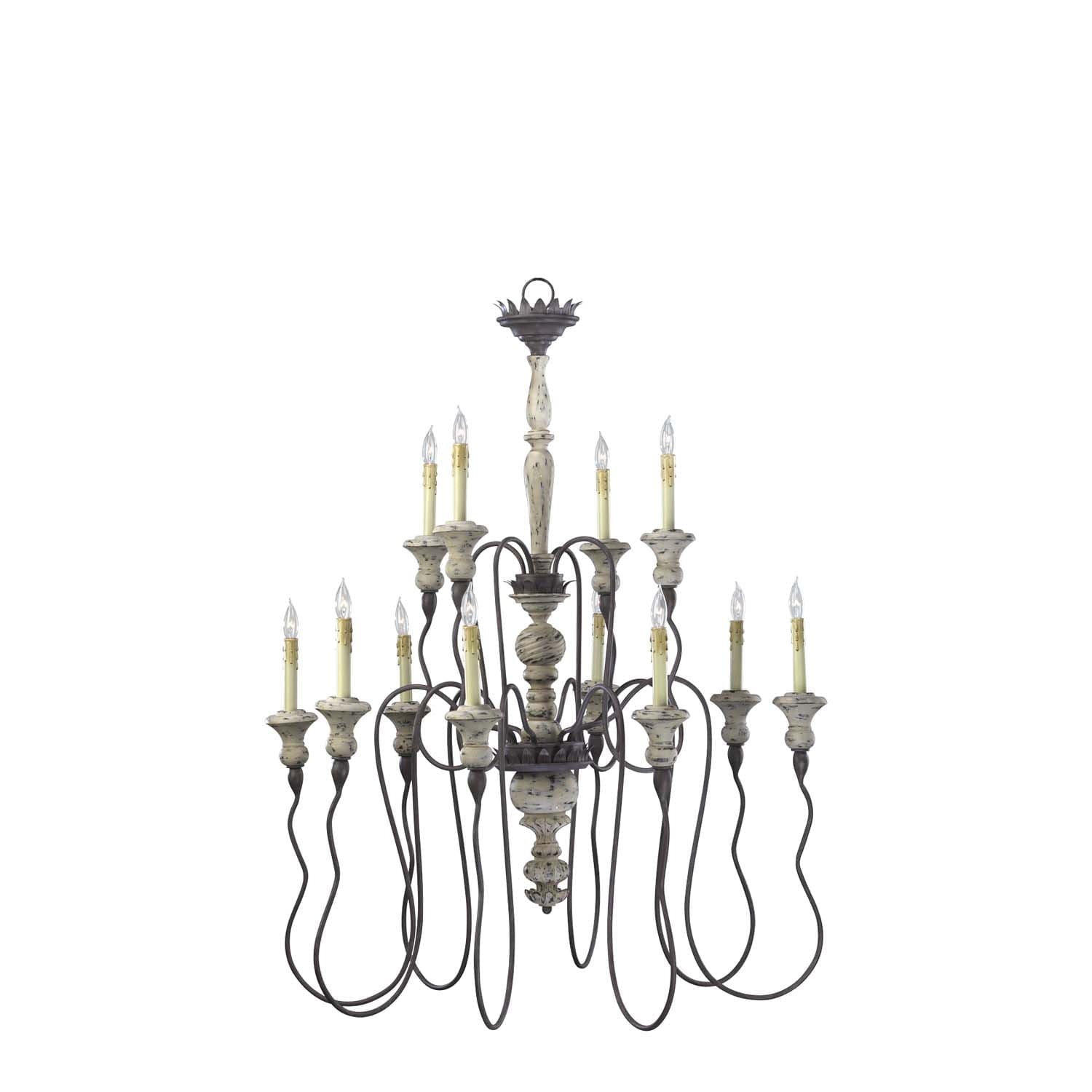 Cyan - 6513-12-43 - 12 Light Chandelier - Provence - Carriage House