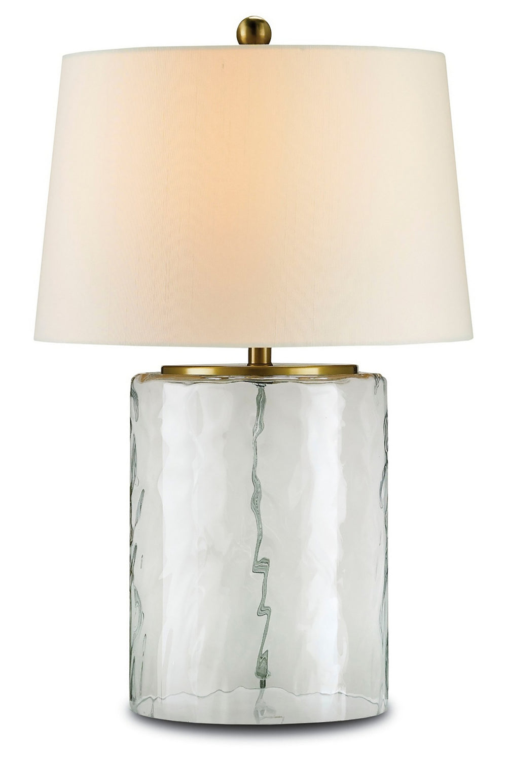 One Light Table Lamp from the Oscar collection in Clear/Brass finish