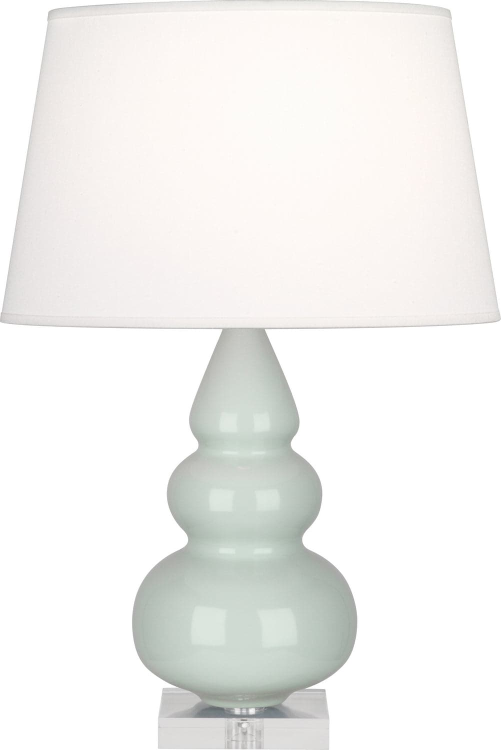 Robert Abbey - A258X - One Light Accent Lamp - Small Triple Gourd - Celadon Glazed w/Lucite Base