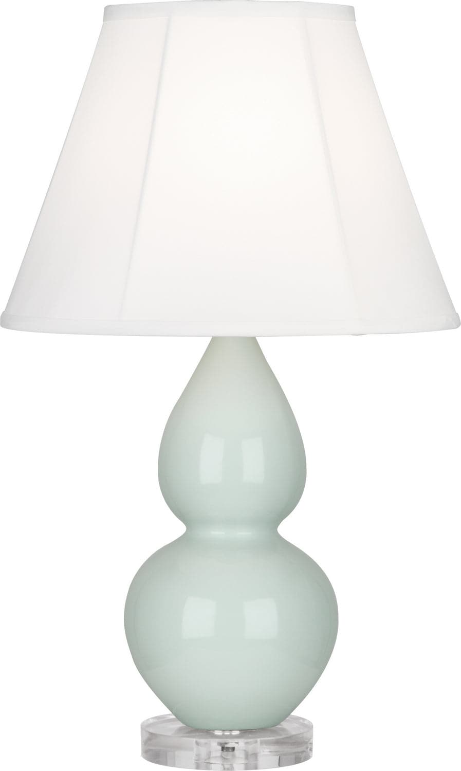 Robert Abbey - A788 - One Light Accent Lamp - Small Double Gourd - Celadon Glazed w/Lucite Base