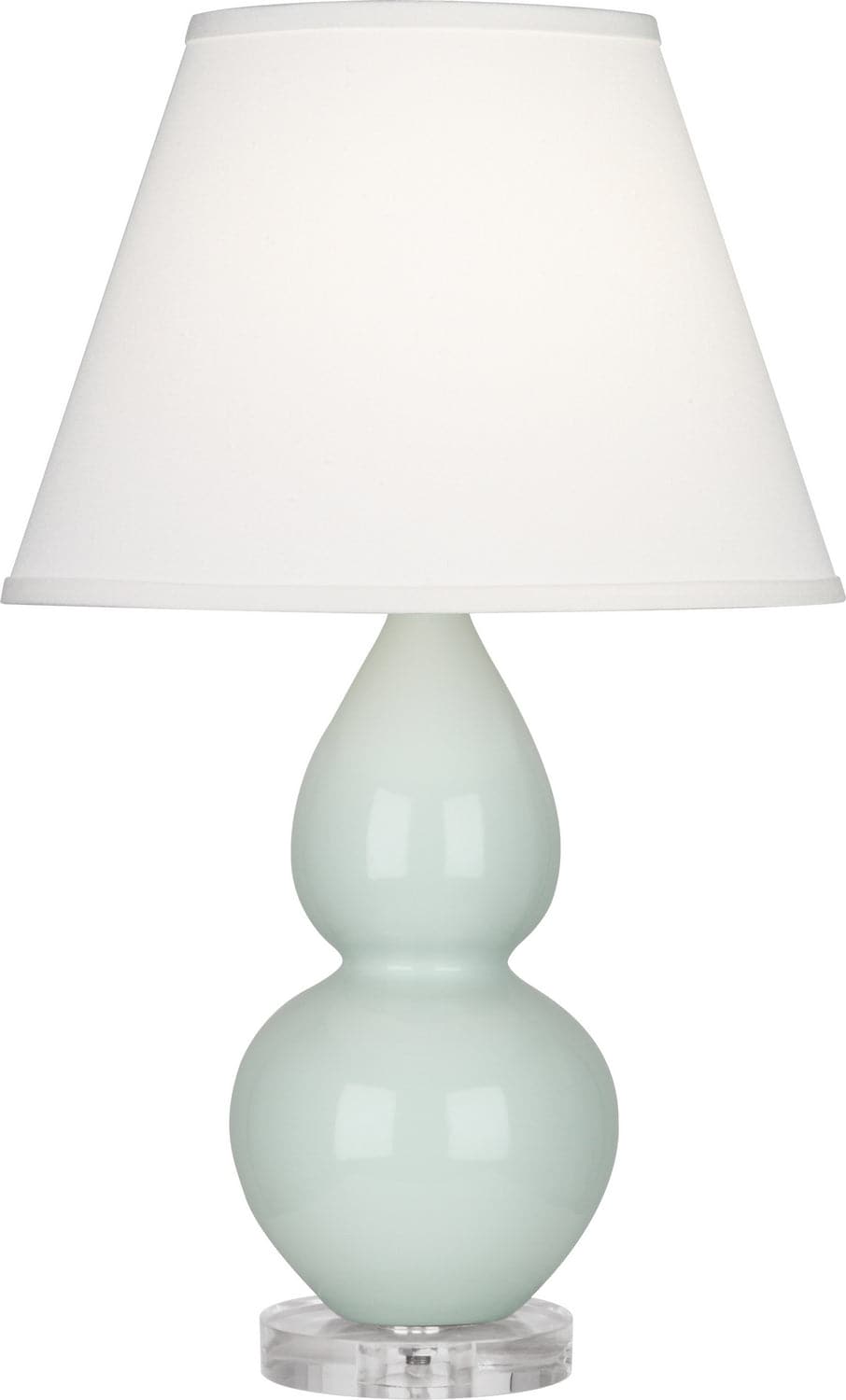 Robert Abbey - A788X - One Light Accent Lamp - Small Double Gourd - Celadon Glazed w/Lucite Base