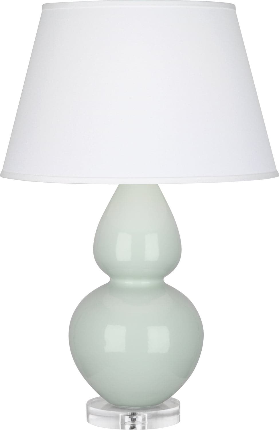 Robert Abbey - A791X - One Light Table Lamp - Double Gourd - Celadon Glazed w/Lucite Base