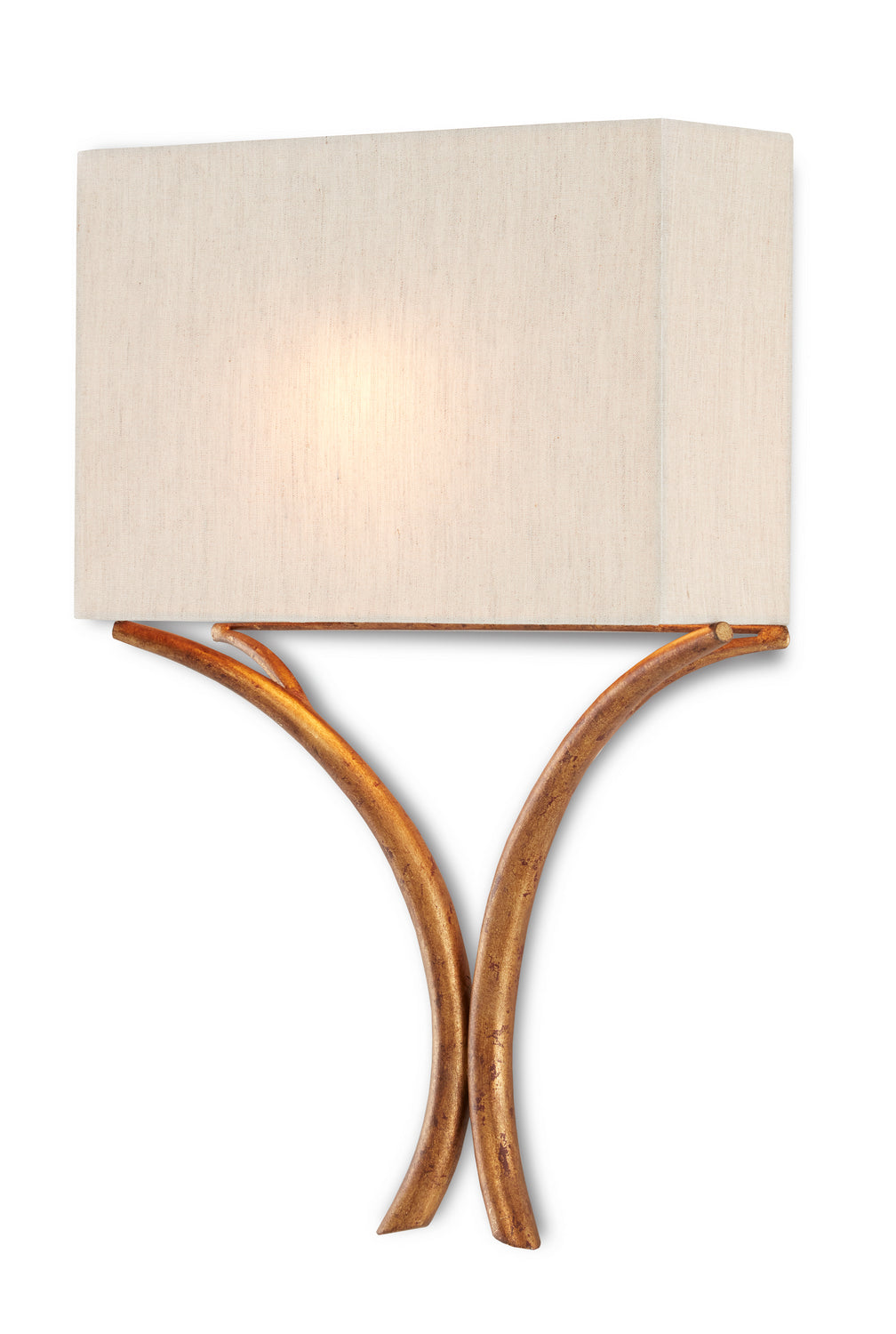 One Light Wall Sconce from the Salima Table Lamp collection in French Gold Leaf finish