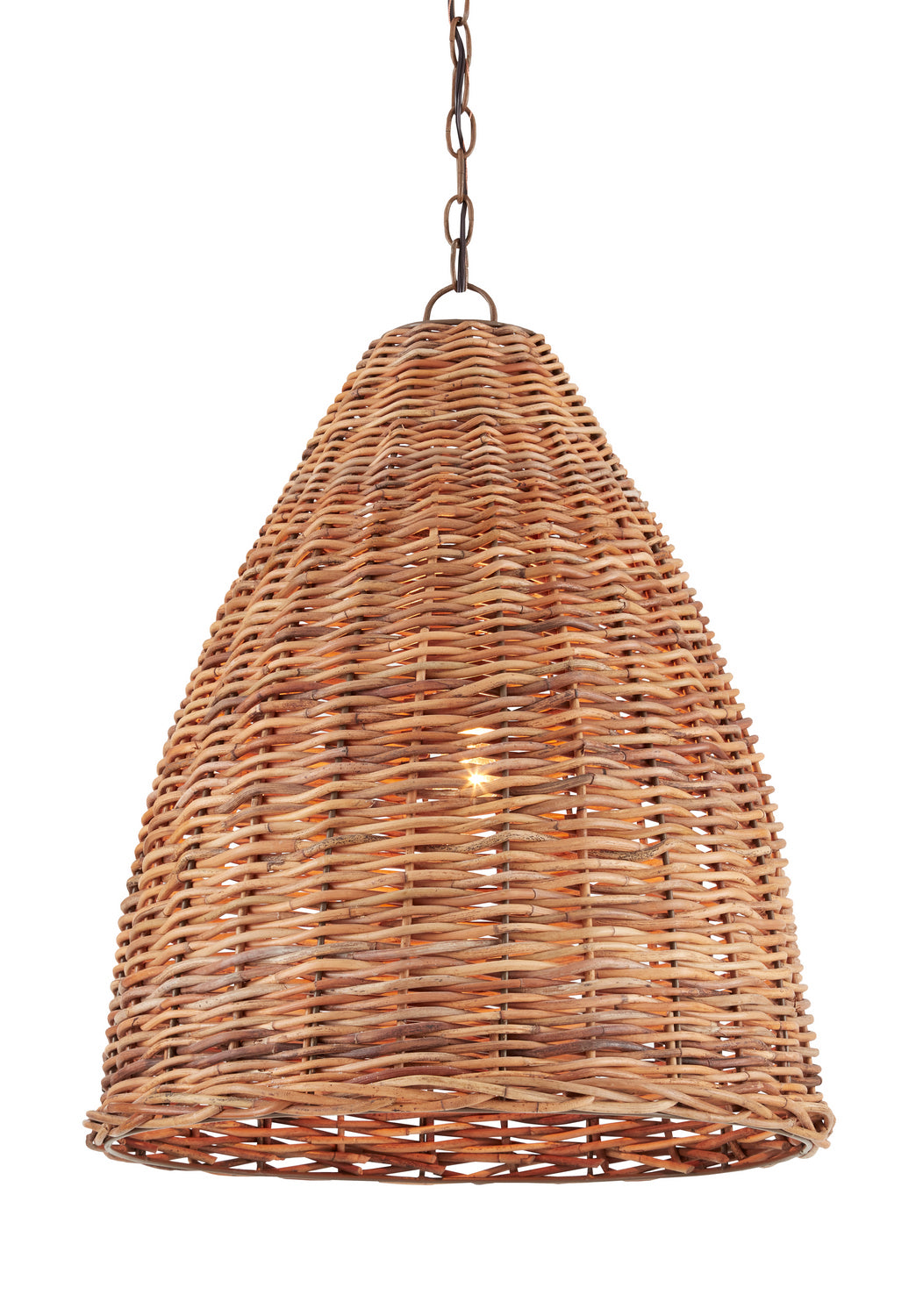 One Light Pendant from the Basket collection in Natural finish