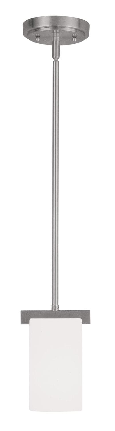 Livex Lighting - 1321-91 - One Light Mini Pendant - Astoria - Brushed Nickel