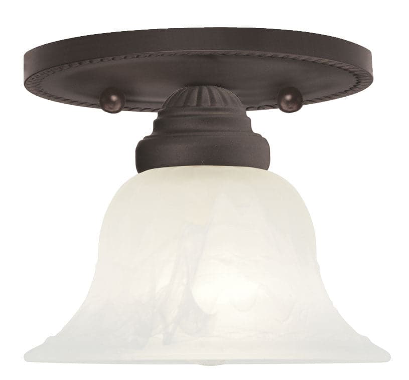 Livex Lighting - 1530-07 - One Light Ceiling Mount - Edgemont - Bronze