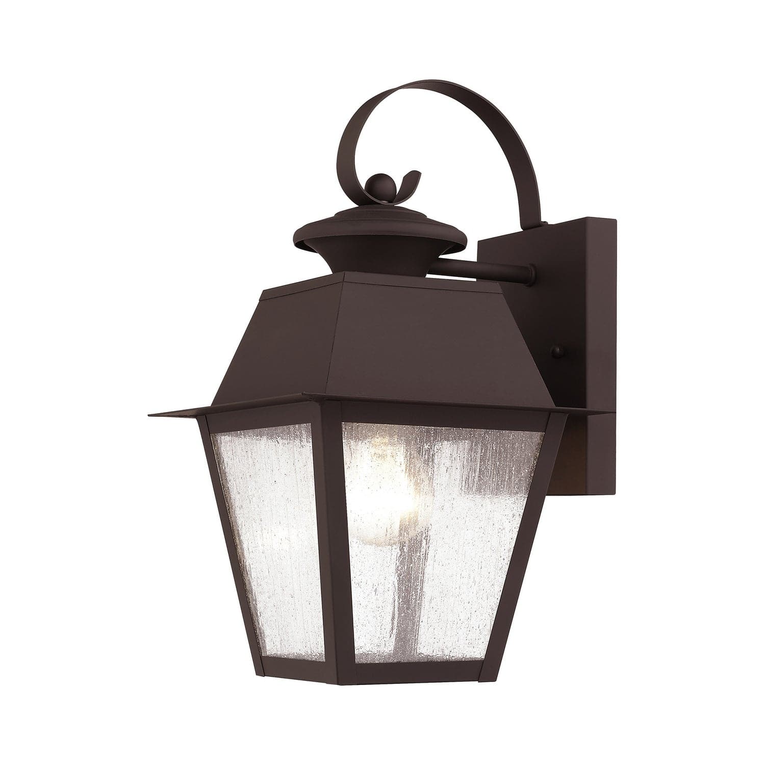 Livex Lighting - 2162-07 - One Light Outdoor Wall Lantern - Mansfield - Bronze