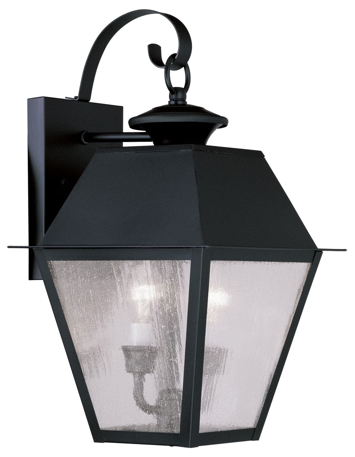 Livex Lighting - 2165-04 - Two Light Outdoor Wall Lantern - Mansfield - Black