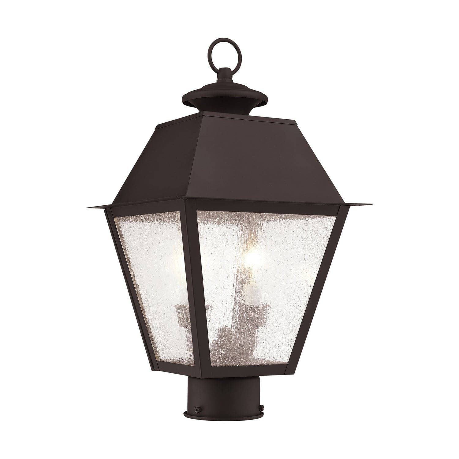 Livex Lighting - 2166-07 - Two Light Outdoor Post Lantern - Mansfield - Bronze