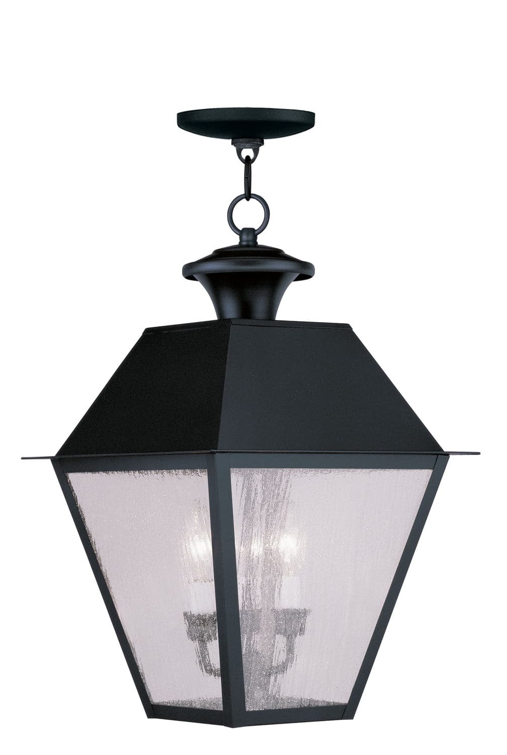 Livex Lighting - 2170-04 - Three Light Outdoor Pendant - Mansfield - Black