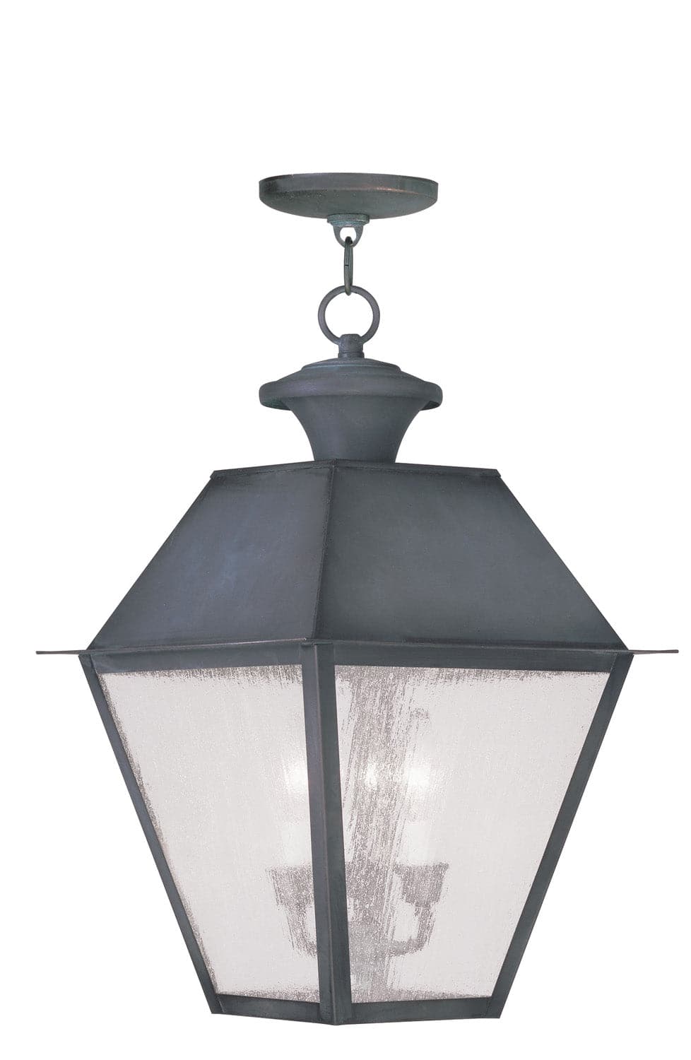 Livex Lighting - 2170-61 - Three Light Outdoor Pendant - Mansfield - Charcoal