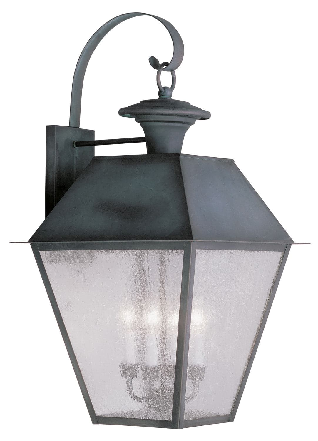 Livex Lighting - 2172-61 - Four Light Outdoor Wall Lantern - Mansfield - Charcoal