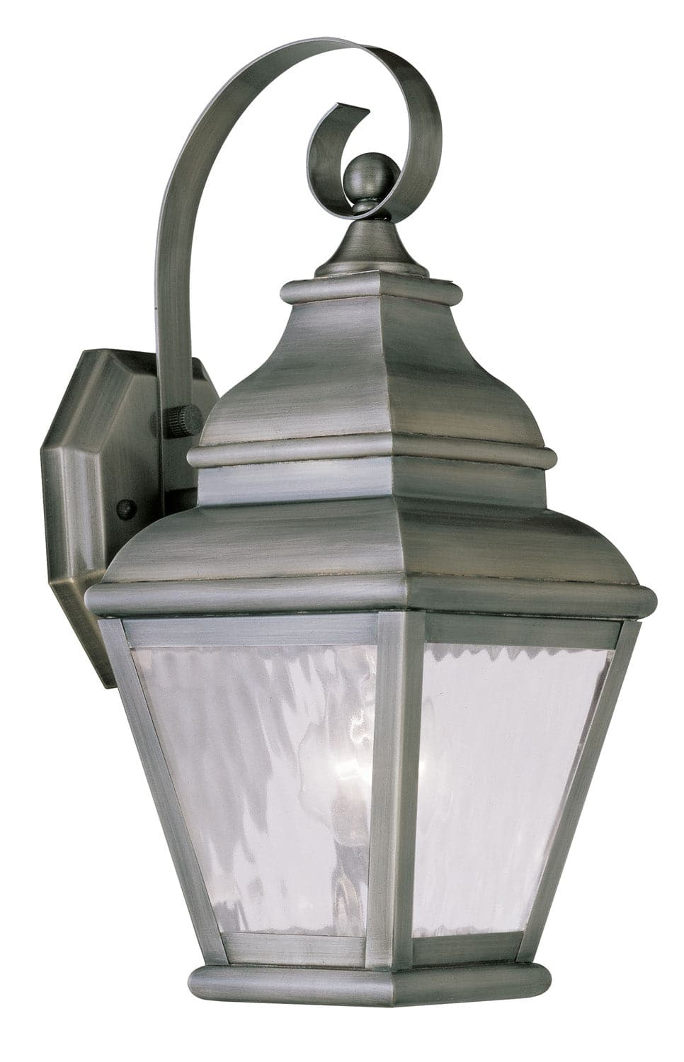Livex Lighting - 2601-29 - One Light Outdoor Wall Lantern - Exeter - Vintage Pewter