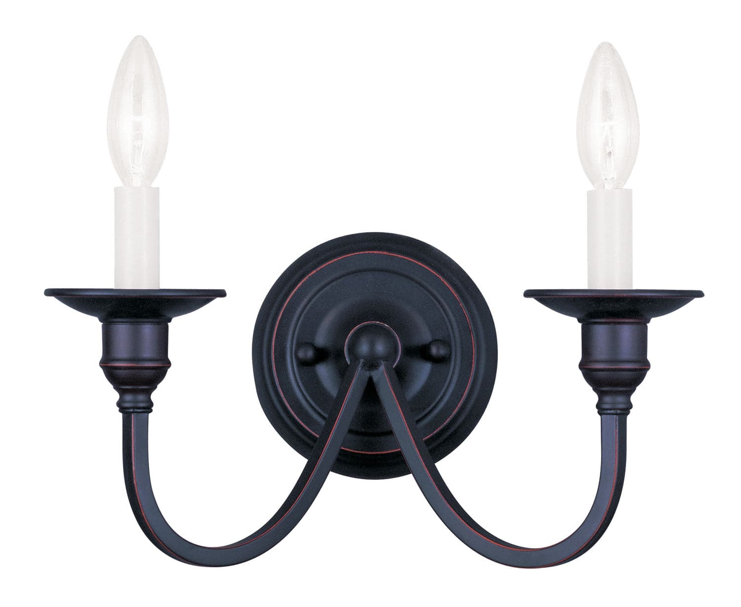 Livex Lighting - 5142-67 - Two Light Wall Sconce - Cranford - Hand Applied Olde Bronze