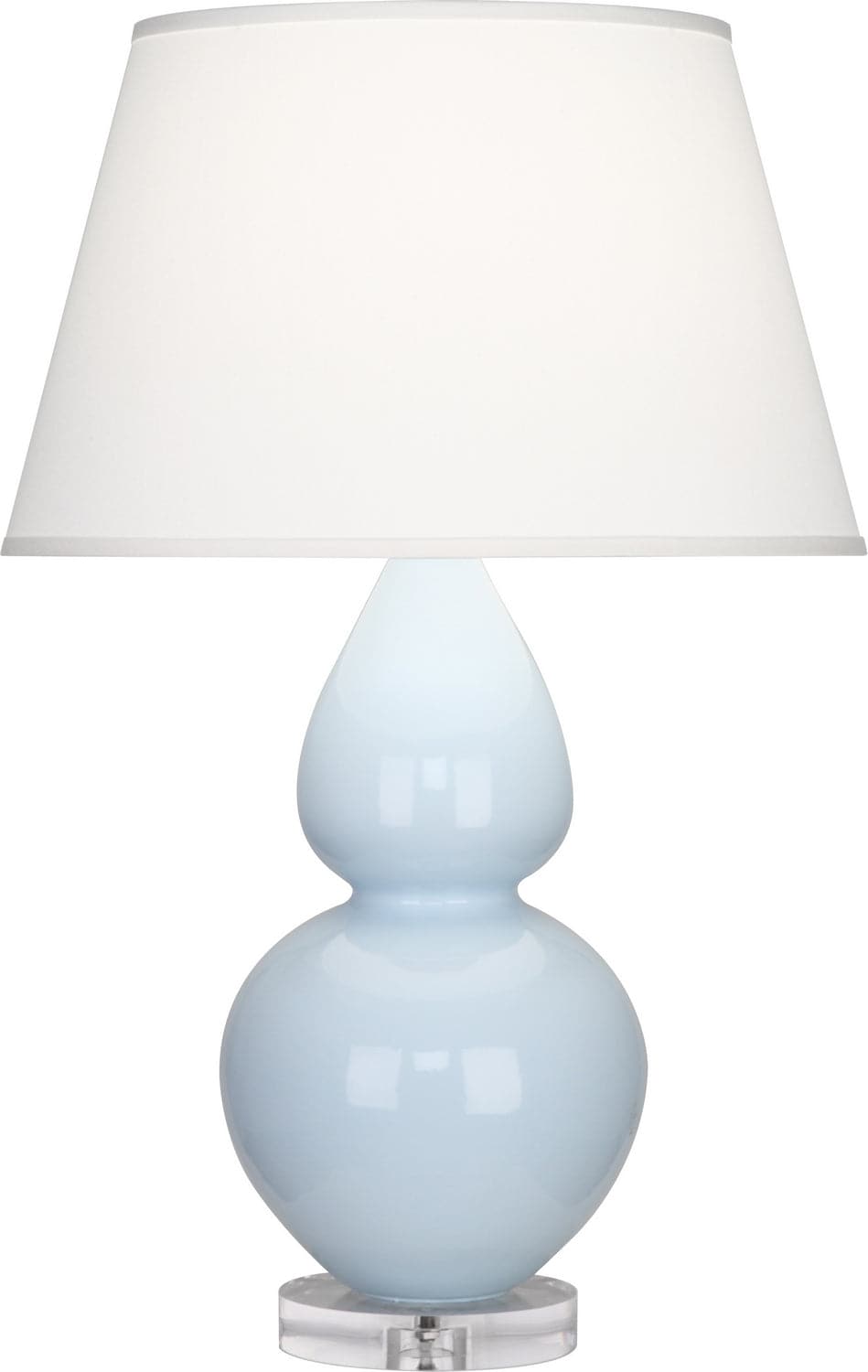 Robert Abbey - A676X - One Light Table Lamp - Double Gourd - Baby Blue Glazed w/Lucite Base