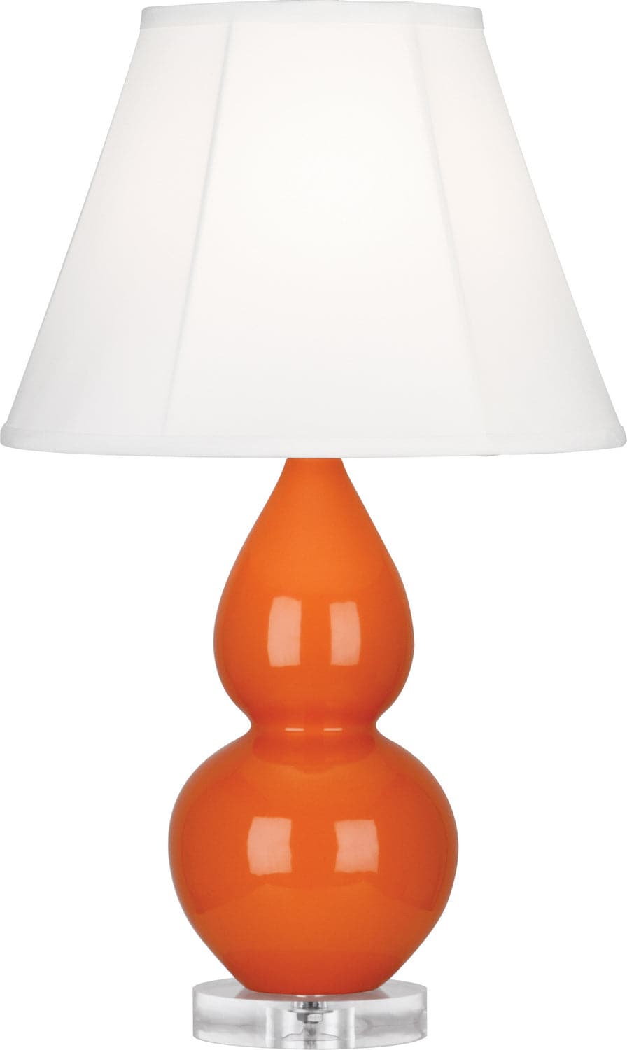 Robert Abbey - A695 - One Light Accent Lamp - Small Double Gourd - Pumpkin Glazed w/Lucite Base