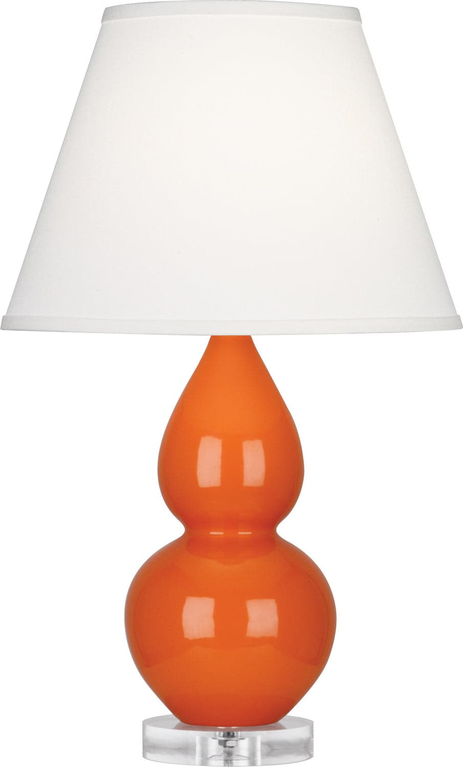Robert Abbey - A695X - One Light Accent Lamp - Small Double Gourd - Pumpkin Glazed w/Lucite Base