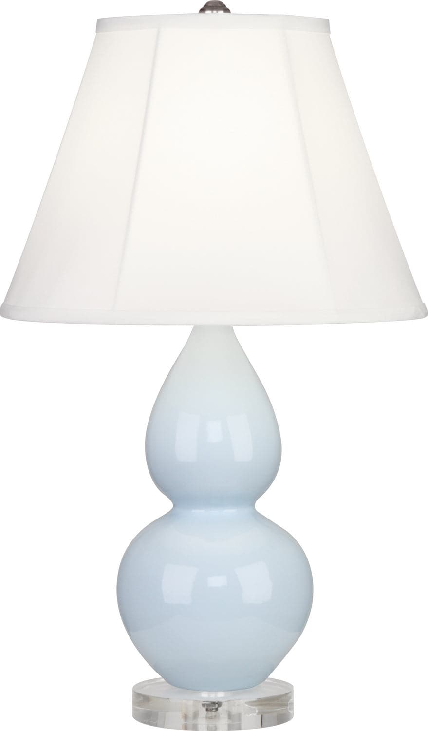 Robert Abbey - A696 - One Light Accent Lamp - Small Double Gourd - Baby Blue Glazed w/Lucite Base