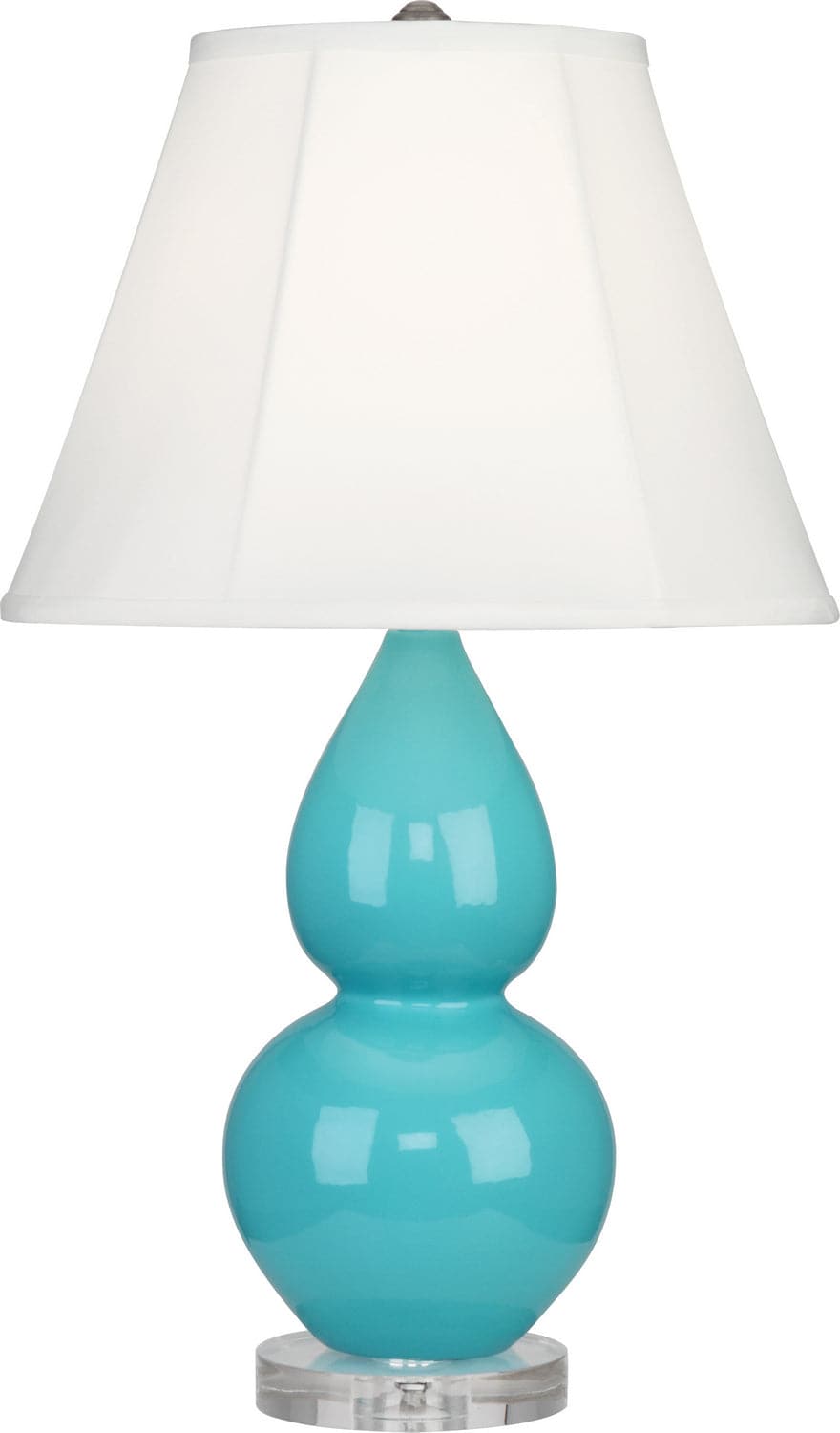 Robert Abbey - A761 - One Light Accent Lamp - Small Double Gourd - Egg Blue Glazed w/Lucite Base