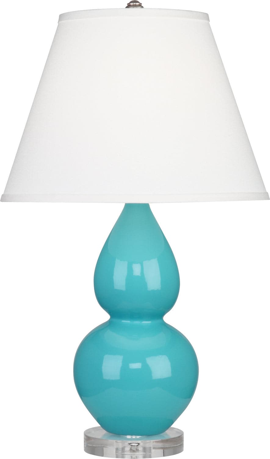 Robert Abbey - A761X - One Light Accent Lamp - Small Double Gourd - Egg Blue Glazed w/Lucite Base