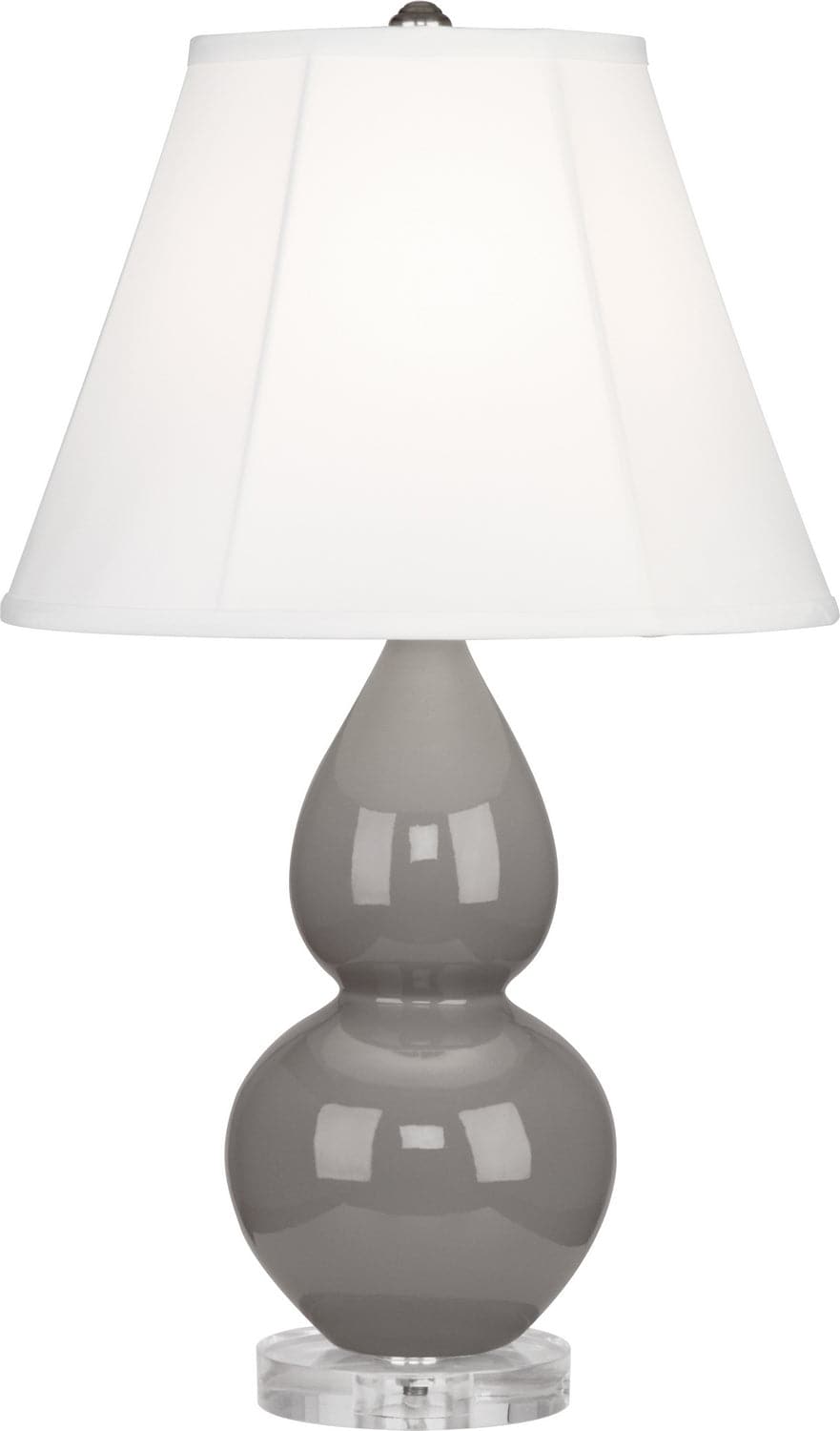 Robert Abbey - A770 - One Light Accent Lamp - Small Double Gourd - Smoky Taupe Glazed w/Lucite Base
