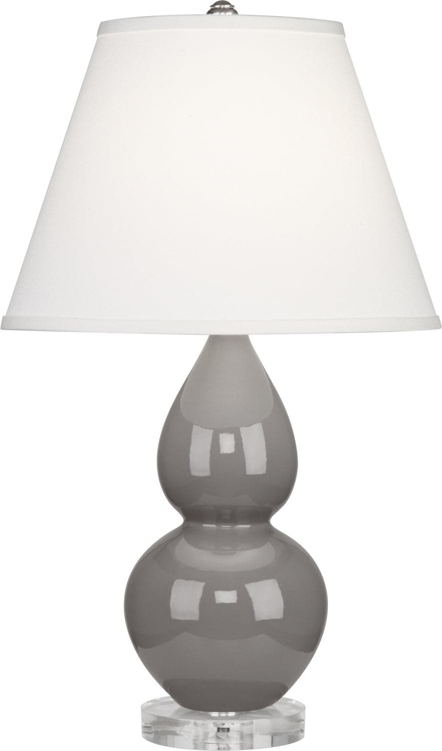 Robert Abbey - A770X - One Light Accent Lamp - Small Double Gourd - Smoky Taupe Glazed w/Lucite Base