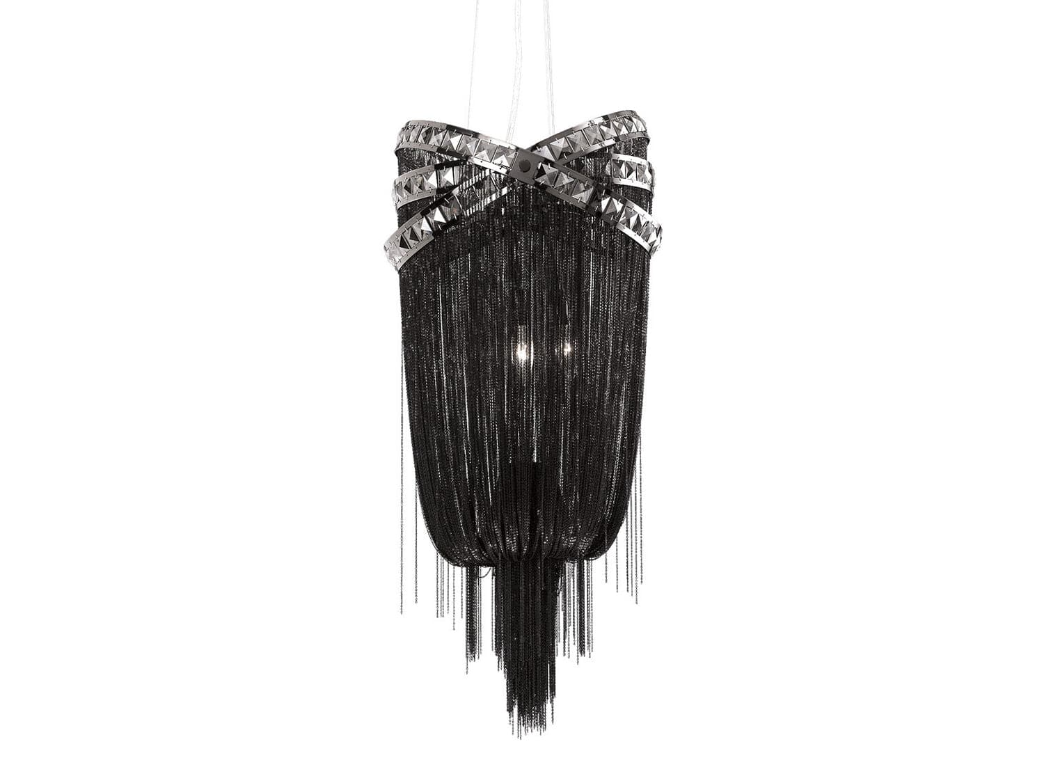 Avenue Lighting - HF1608-BLK - Four Light Wall Sconce - Wilshire Blvd. - Black Chrome/Smoke Crystal