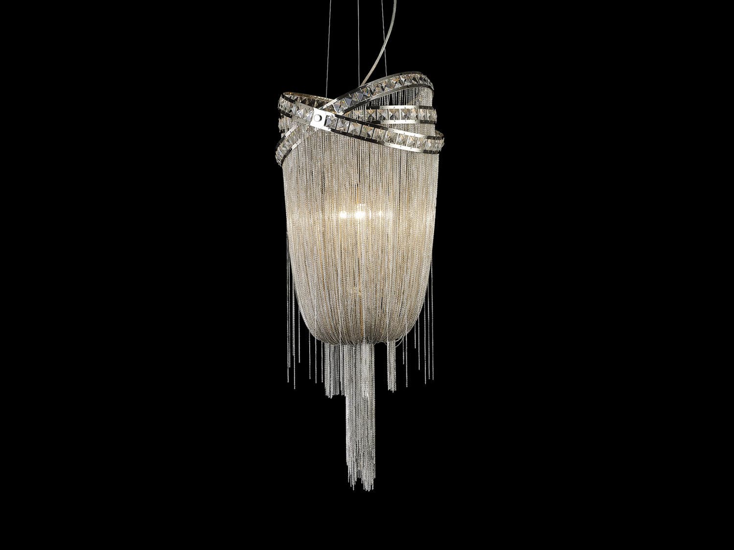 Avenue Lighting - HF1609-NCK - Six Light Chandelier - Wilshire Blvd. - Polish Nickel/Crystal