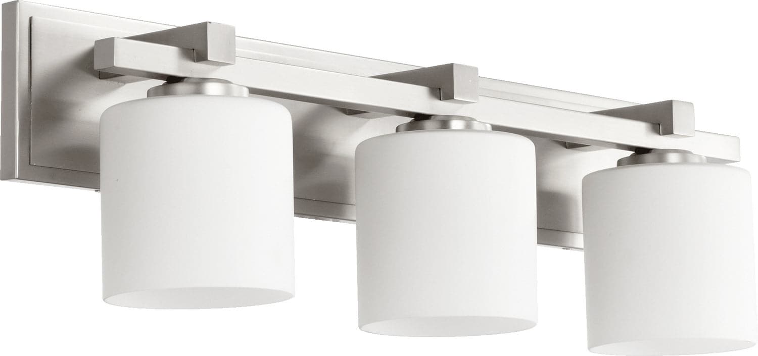 Quorum - 5369-3-65 - Three Light Vanity - 5369 Vanities - Satin Nickel