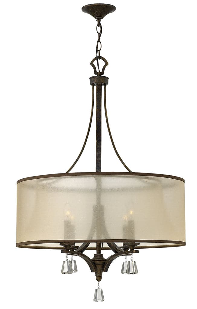 Fredrick Ramond - FR45604FBZ - Four Light Chandelier - Mime - French Bronze