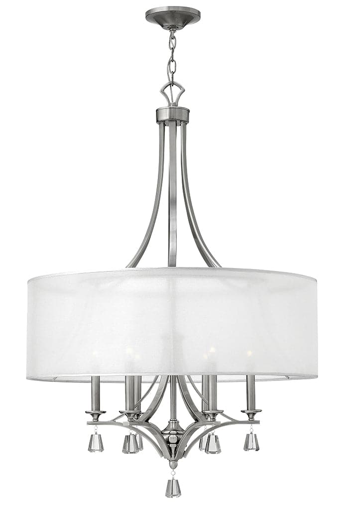 Fredrick Ramond - FR45608BNI - Six Light Chandelier - Mime - Brushed Nickel