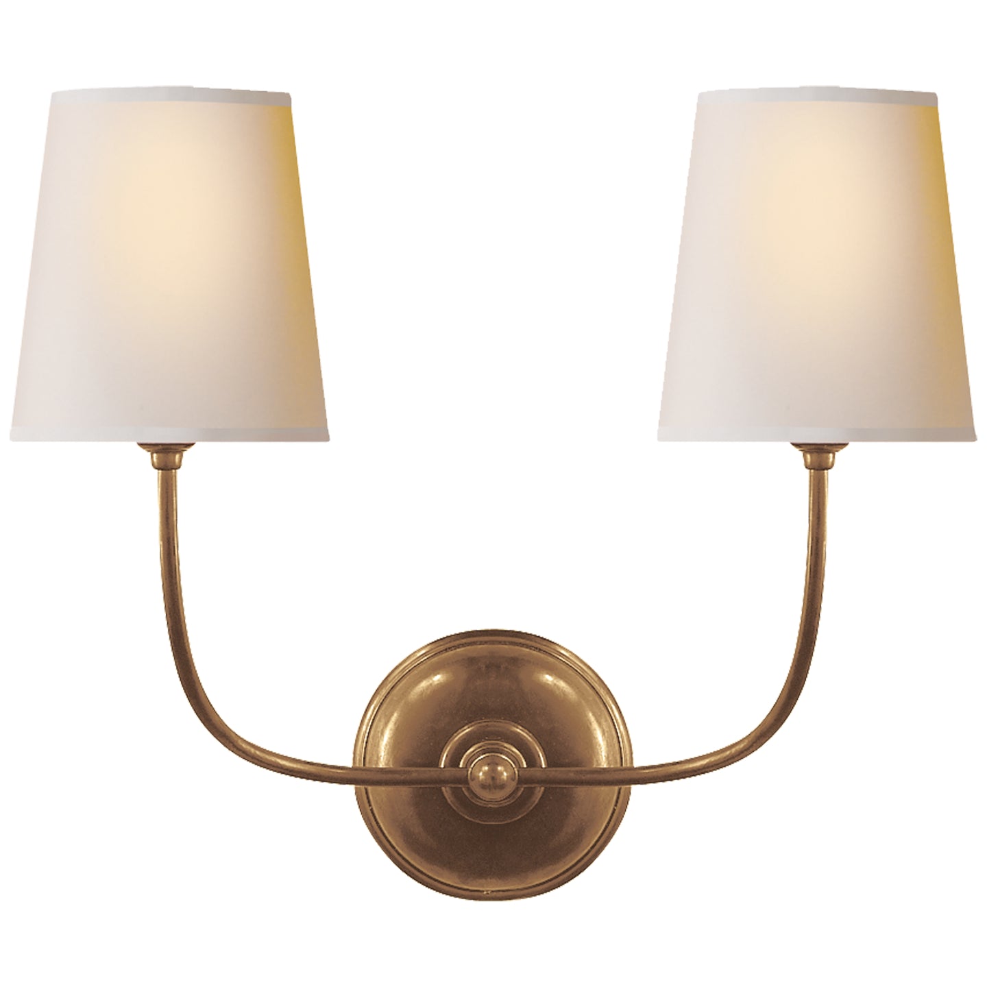 Two Light Wall Sconce from the Vendome collection in Hand-Rubbed Antique Brass finish