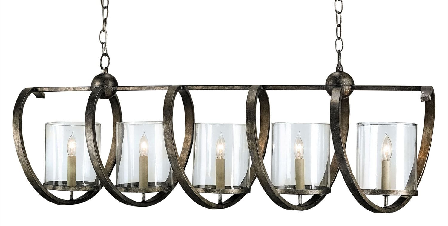 Five Light Chandelier from the Maximus collection in Pyrite Bronze finish