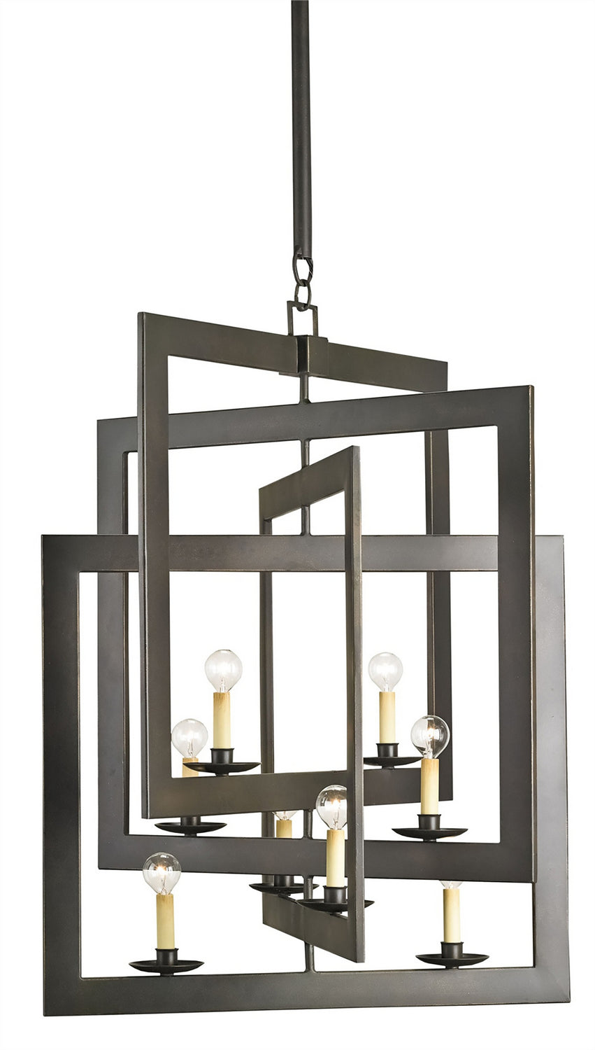 Eight Light Chandelier from the Middleton collection in Bronze Gold finish
