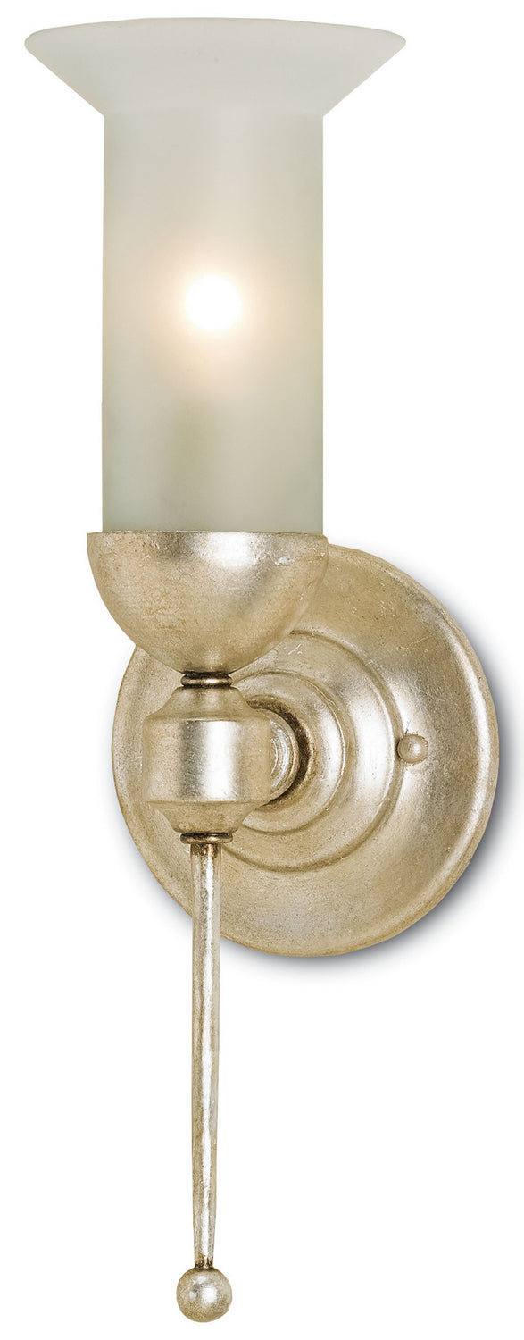 One Light Wall Sconce from the Pristine collection in Burnished Silver Leaf finish