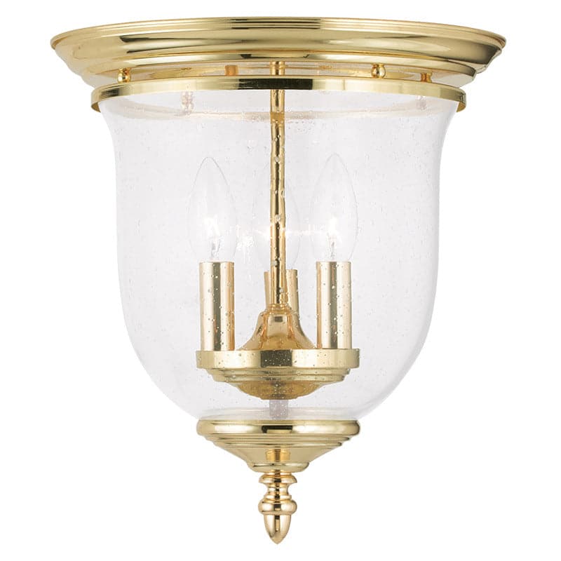 Livex Lighting - 5024-02 - Three Light Ceiling Mount - Legacy - Polished Brass