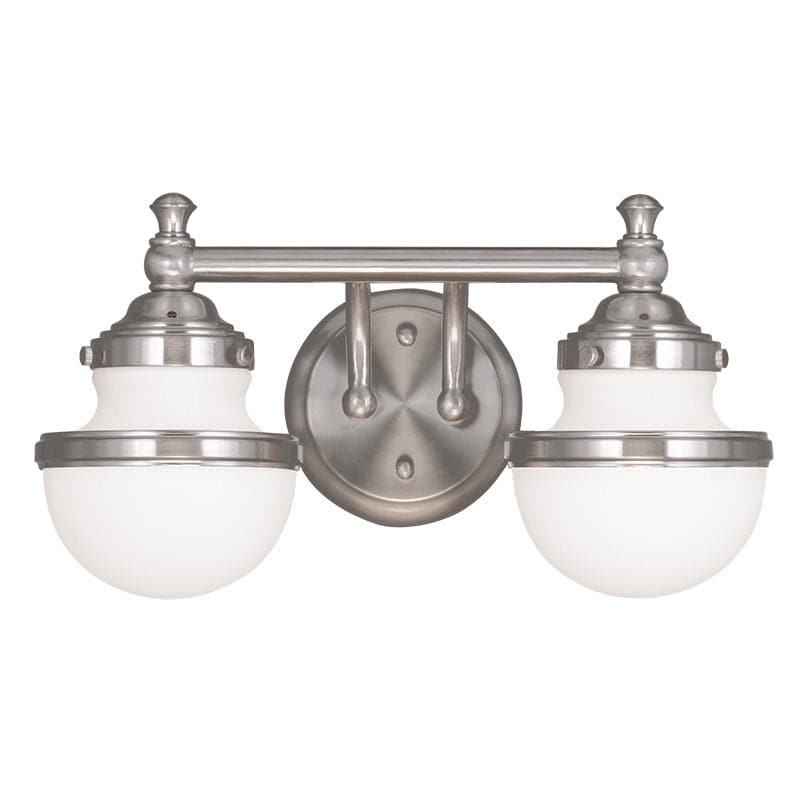 Livex Lighting - 5712-91 - Two Light Bath Vanity - Oldwick - Brushed Nickel