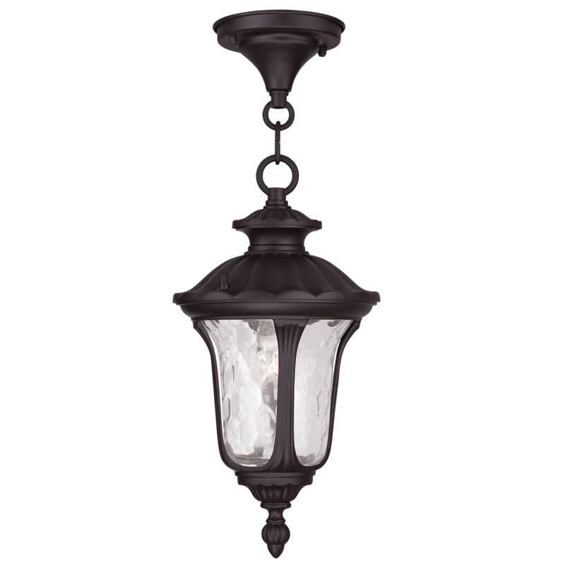 Livex Lighting - 7849-07 - One Light Outdoor Pendant - Oxford - Bronze