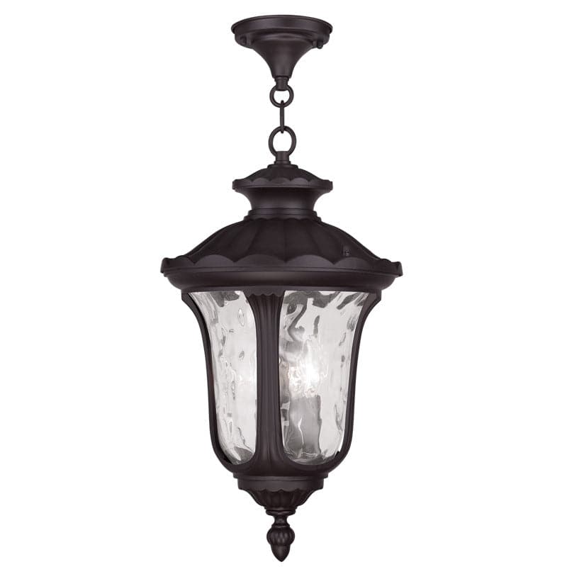 Livex Lighting - 7858-07 - Three Light Outdoor Pendant - Oxford - Bronze