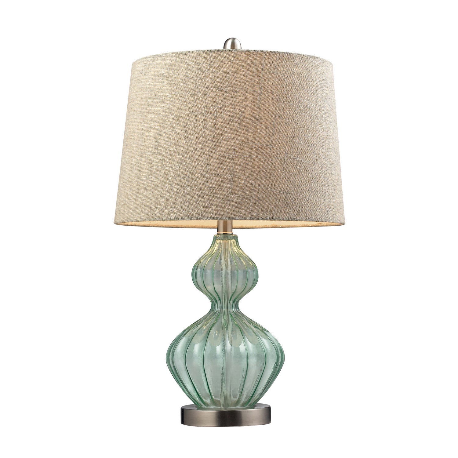 ELK Home - D141 - One Light Table Lamp - Smoked Glass - Green