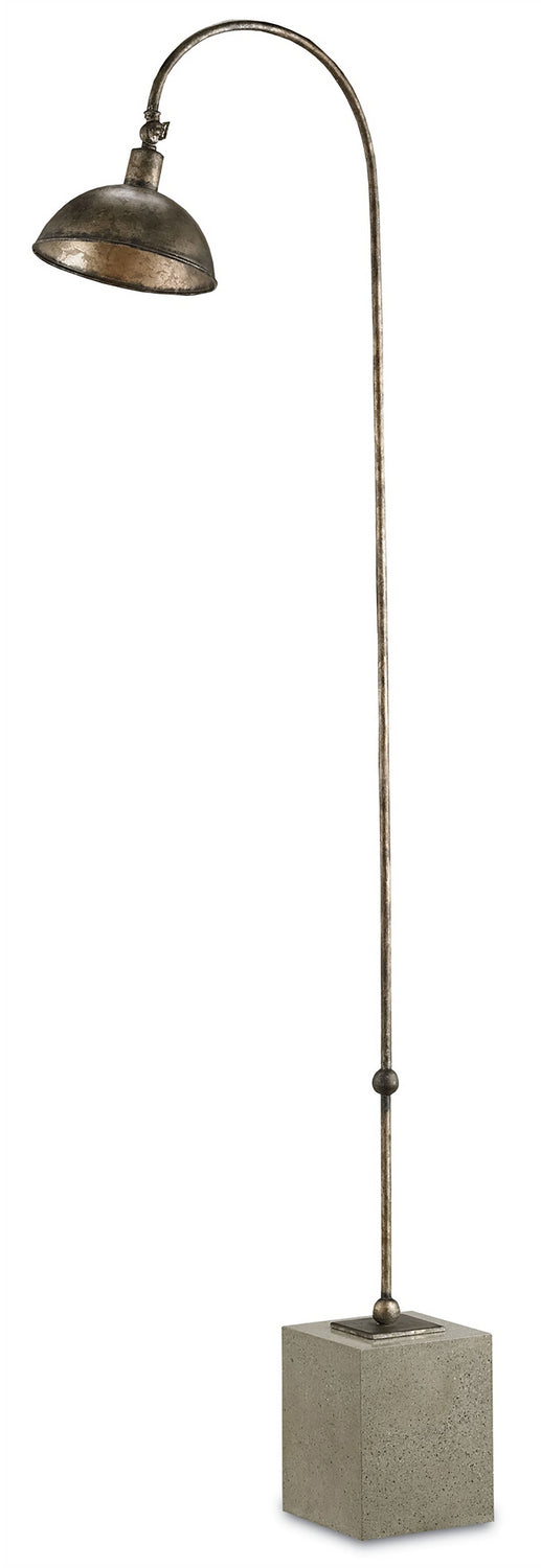 One Light Floor Lamp from the Finstock collection in Pyrite Bronze/Polished Concrete finish
