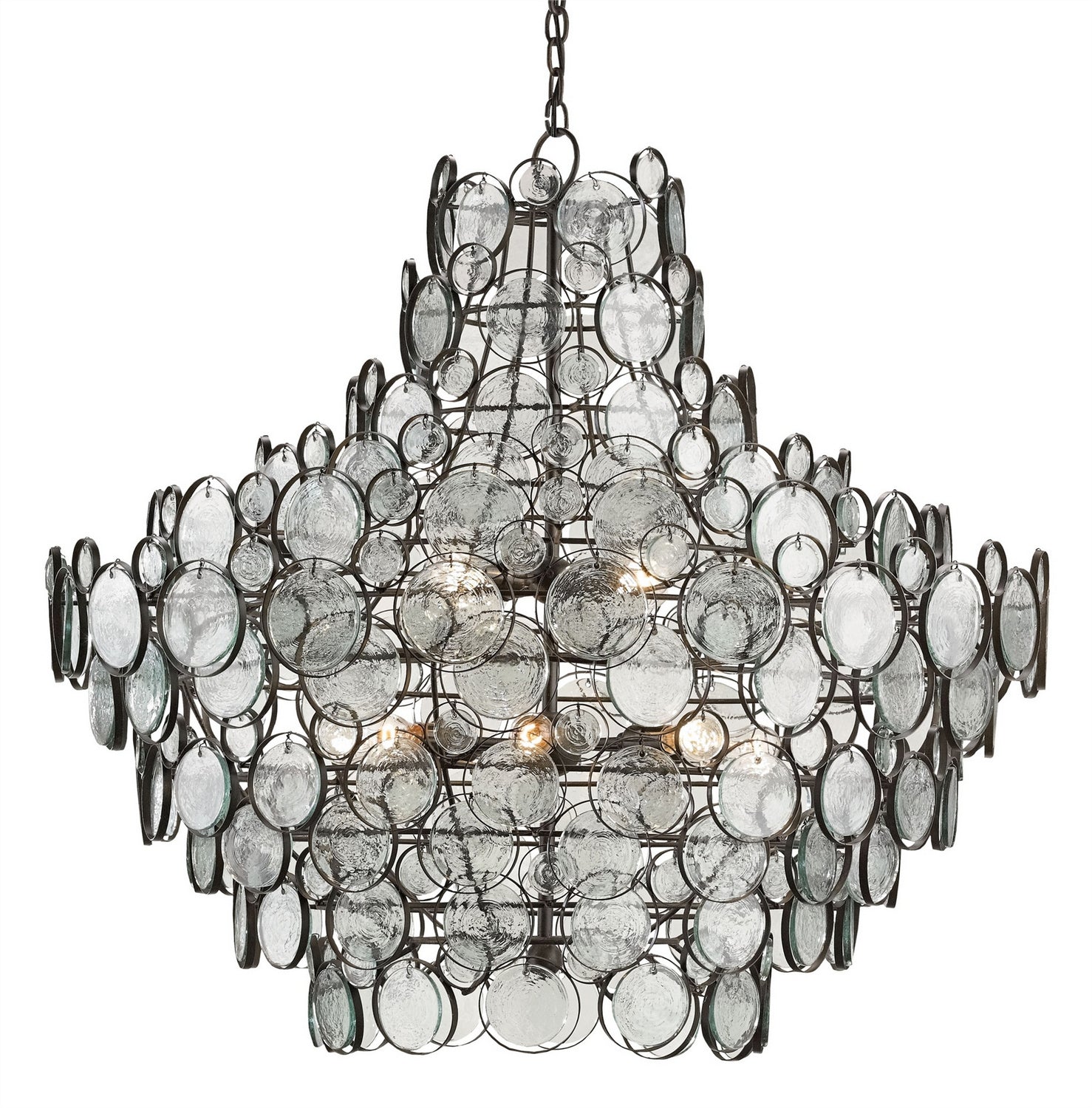12 Light Chandelier from the Galahad collection in Bronze finish