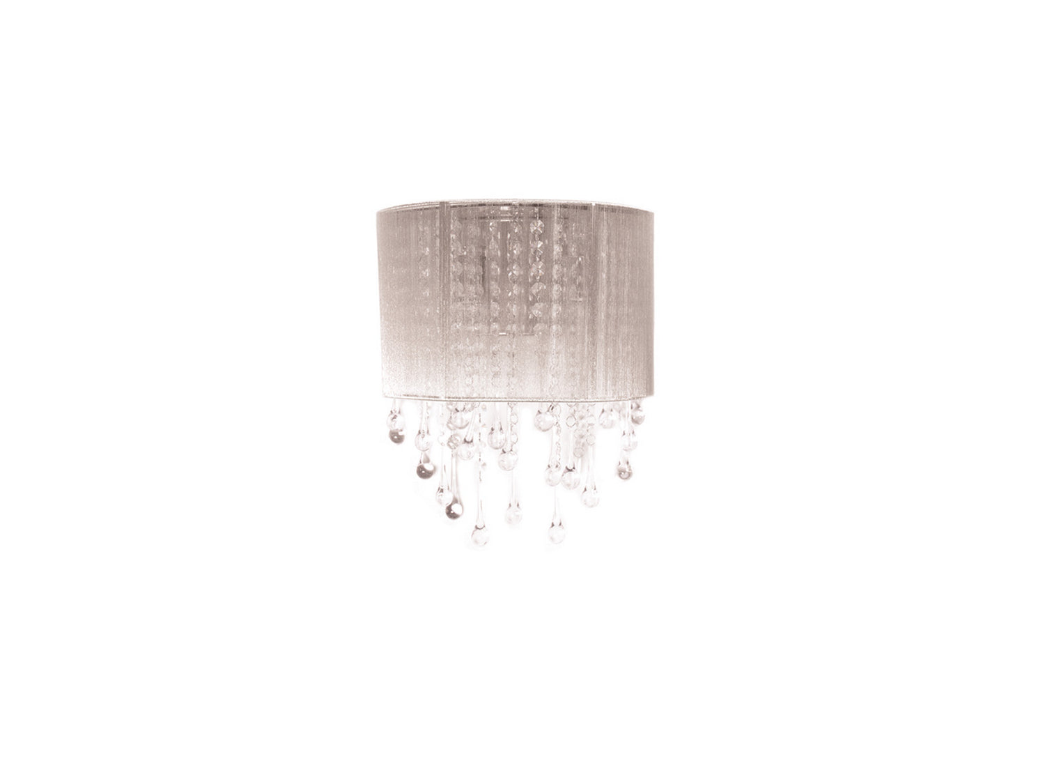 Avenue Lighting - HF1511-SLV - Two Light Wall Sconce - Beverly Dr. - Silver Silk String