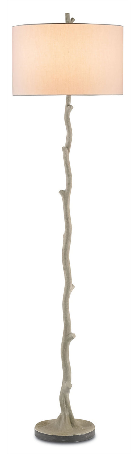 One Light Floor Lamp from the Beaujon collection in Polished/Aged Steel finish