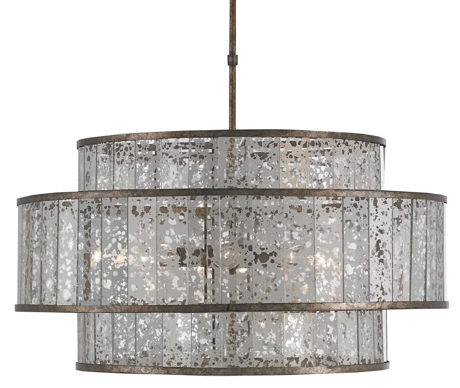 Eight Light Chandelier from the Fantine collection in Pyrite Bronze/Raj Mirror finish
