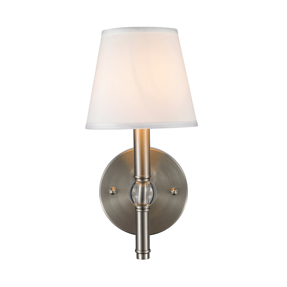 Golden - 3500-1W PW-CWH - One Light Wall Sconce - Waverly PW - Pewter