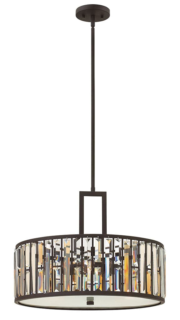 Fredrick Ramond - FR33735VBZ - Three Light Foyer Pendant - Gemma - Vintage Bronze