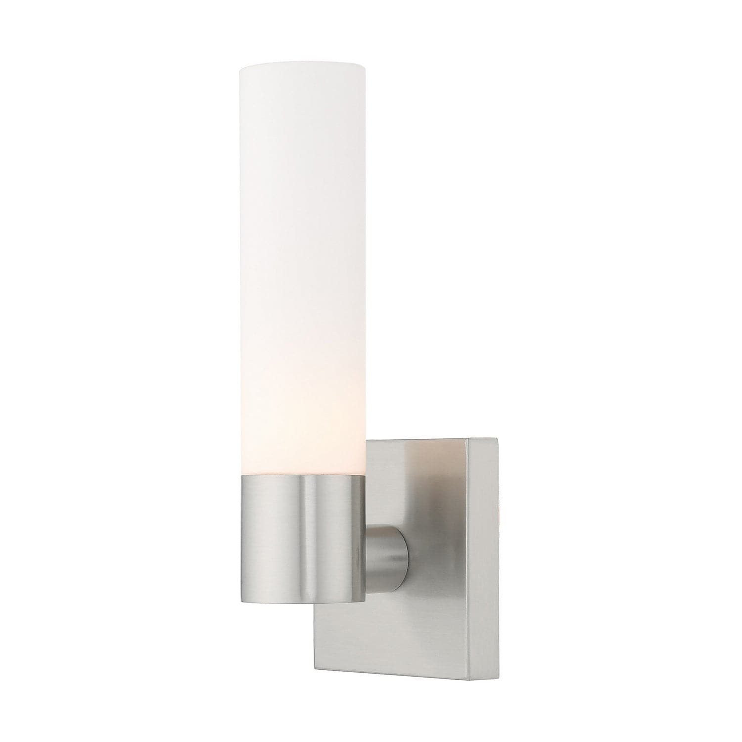 Livex Lighting - 10101-91 - One Light Wall Sconce - Aero - Brushed Nickel