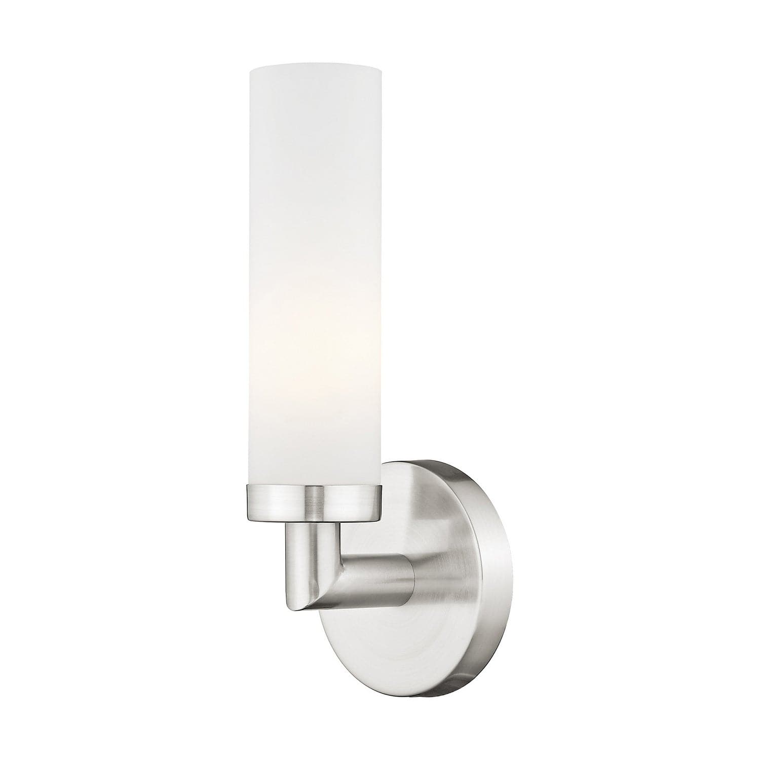 Livex Lighting - 10103-91 - One Light Wall Sconce - Aero - Brushed Nickel